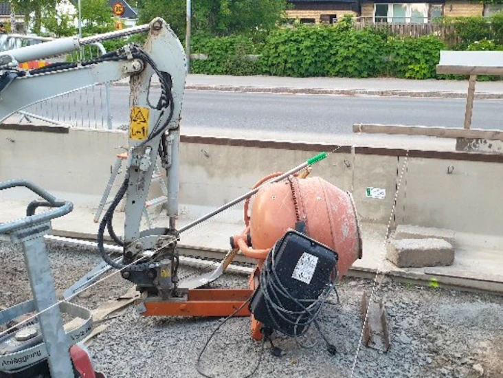 Betongblandare till minigrävare 130 l - s30 (enfas)