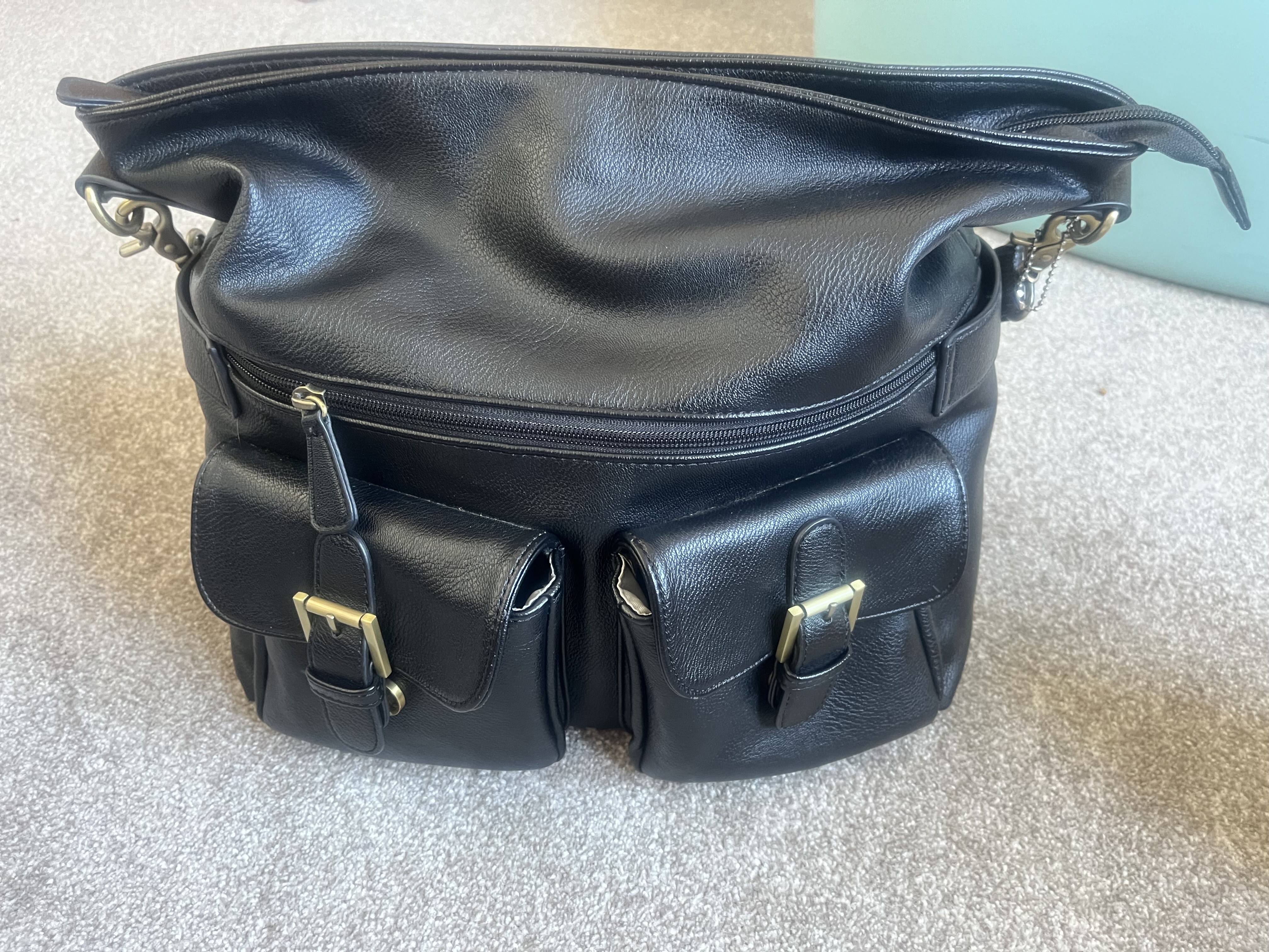 Leather stylish camera bag