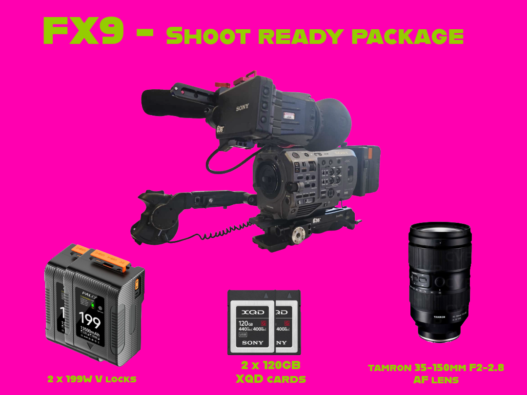 Sony fx9 shoot ready package with tamron 35-150mm f2-2.8 af zoom lens e mount