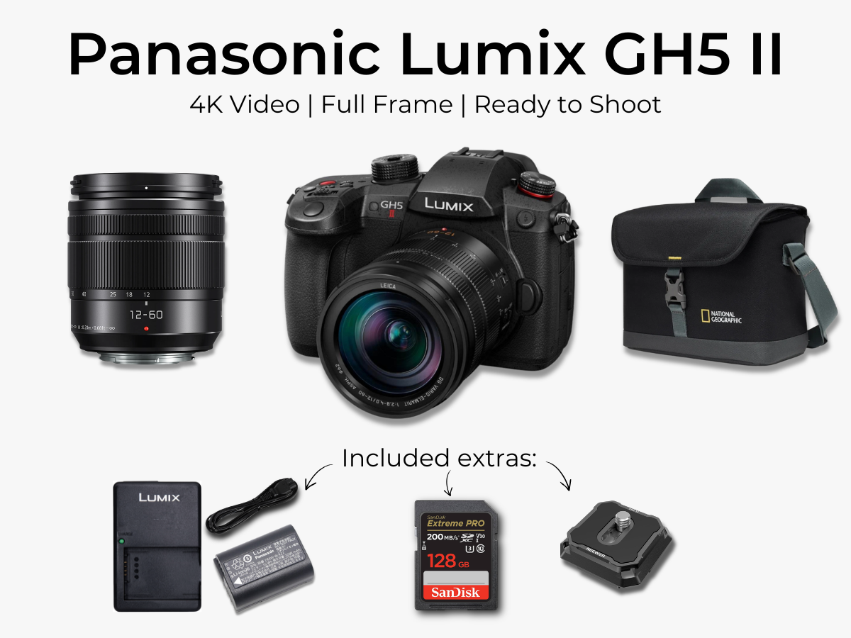 Panasonic lumix gh5 ii + 12–60mm | 4k video & content creator kit