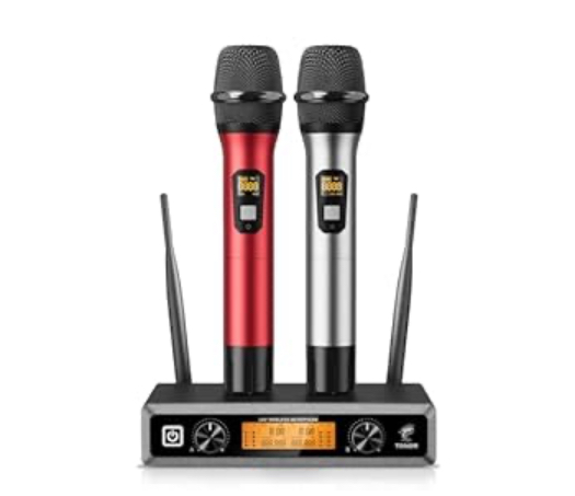 2x tenor tw820 wireless handheld microphones 
