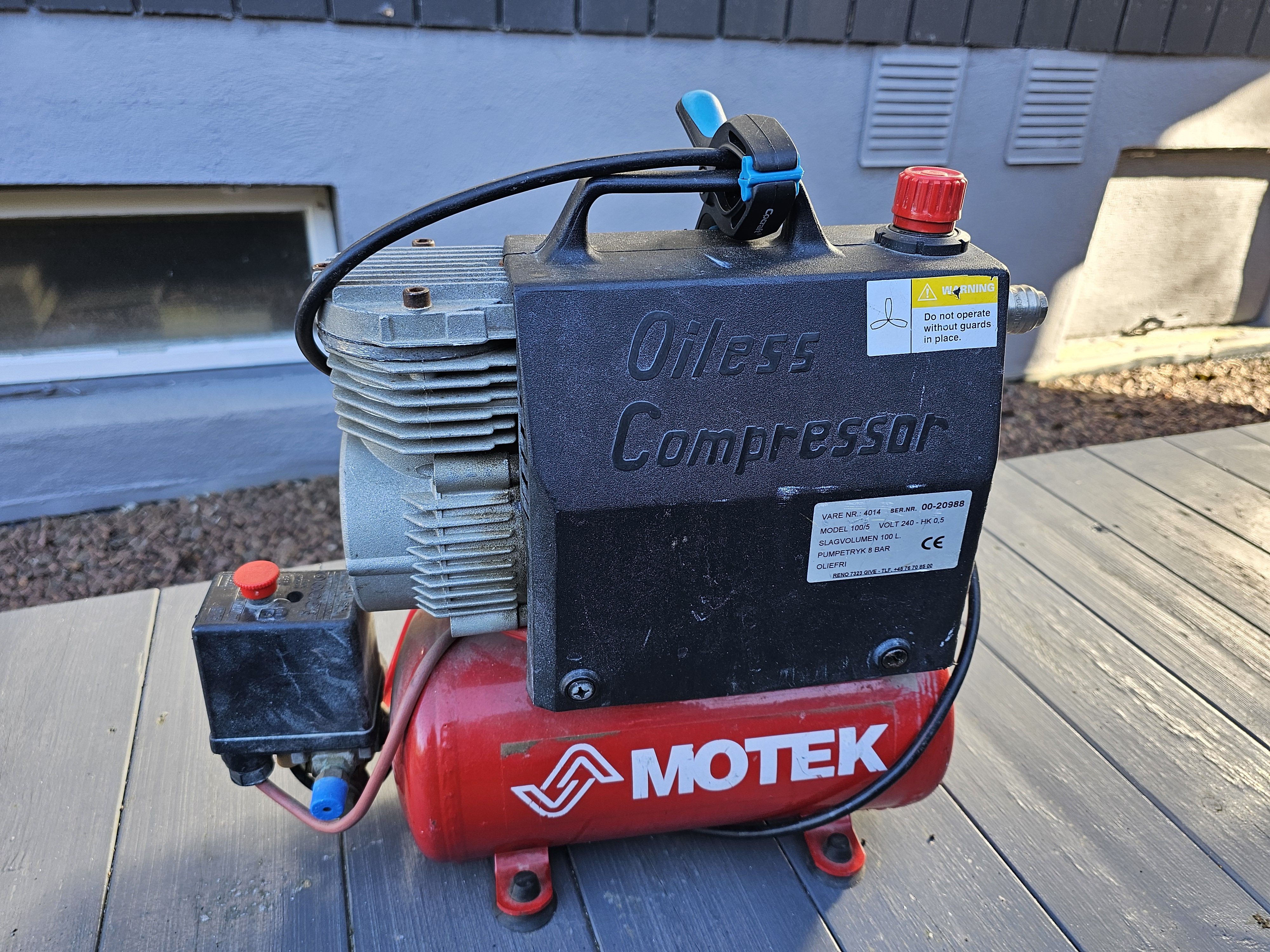 Liten motek kompressor for listverk