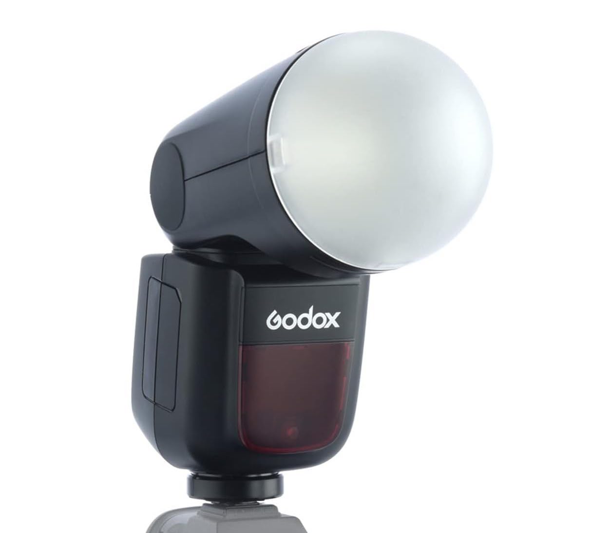 Godox v1 for sony with magnetic diffuser - round head flash v1s