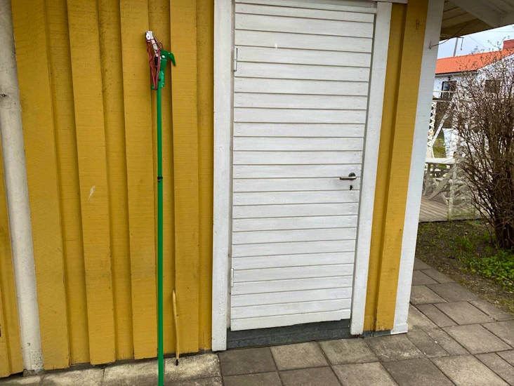 Grensax/sekatör på teleskoparm