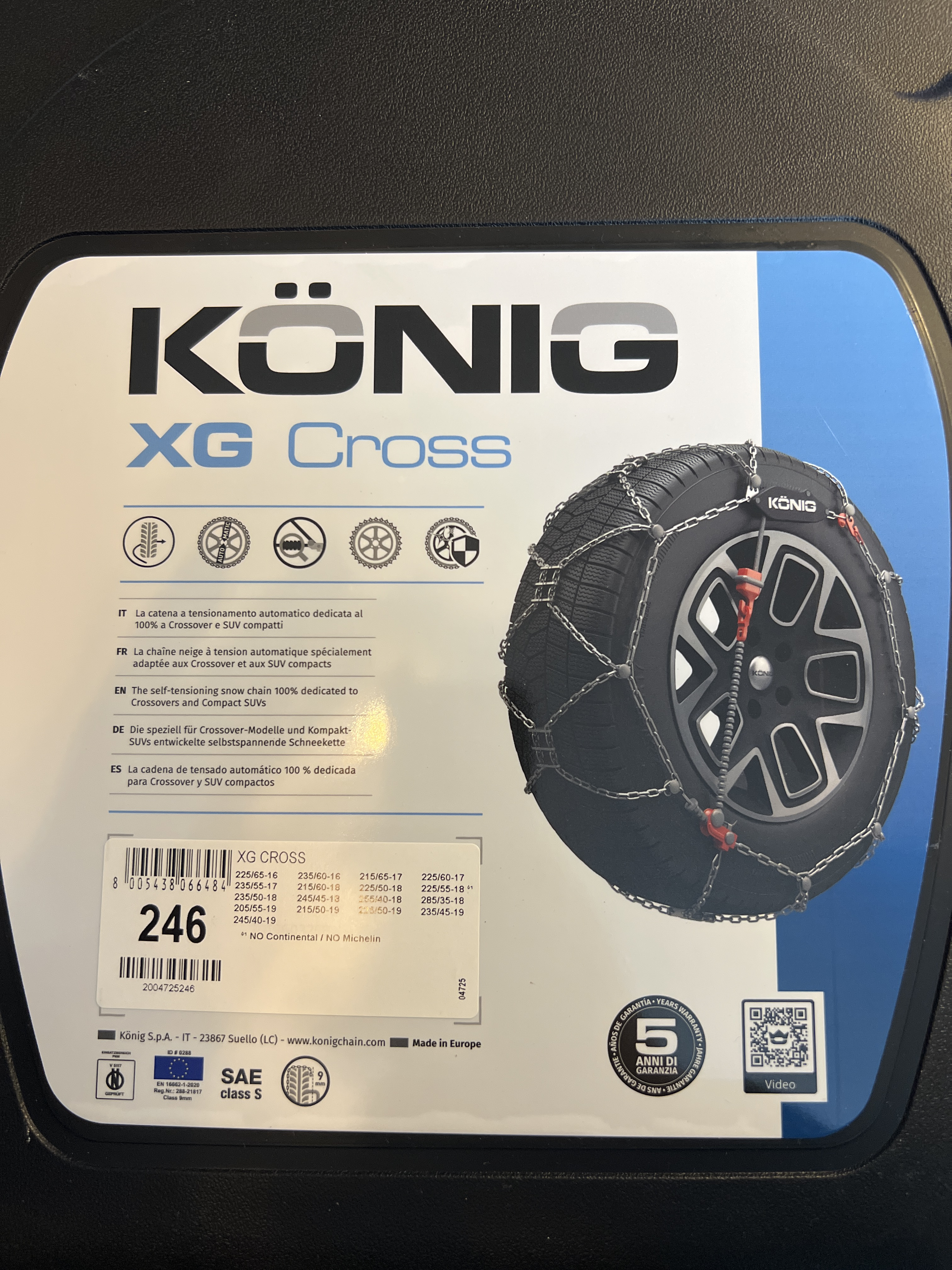 Snökedjor könig xg  cross