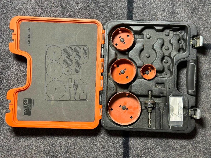 Bahco hullsagsett 111,86,76 og 51 mm