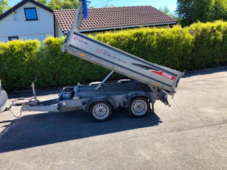 Tipp henger med 1795 kg nyttelast