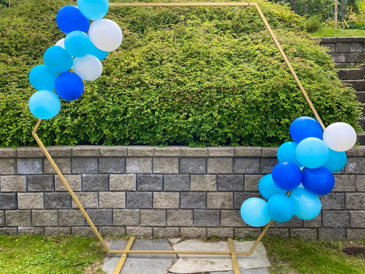 Backdrop / hexagon / bryllupsstativ