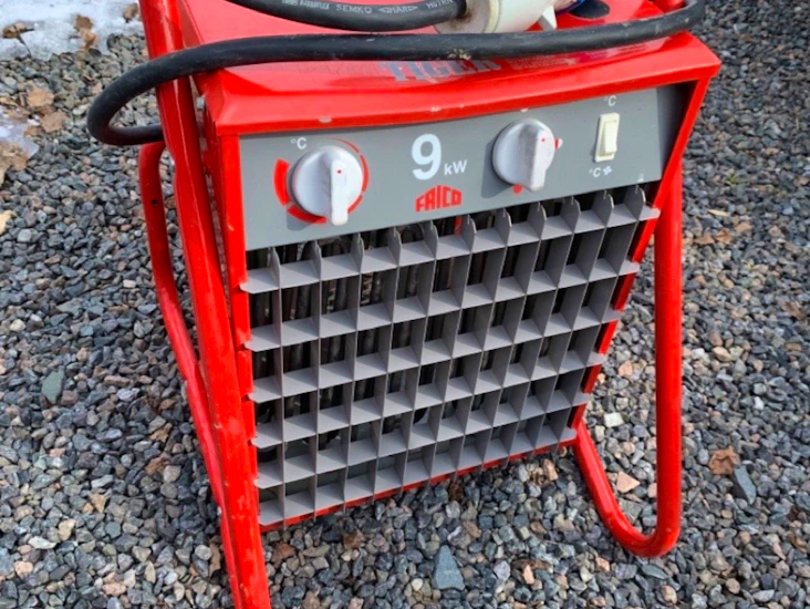 Frico kvalitets varm vifteovn 9kw 3-fas 220v