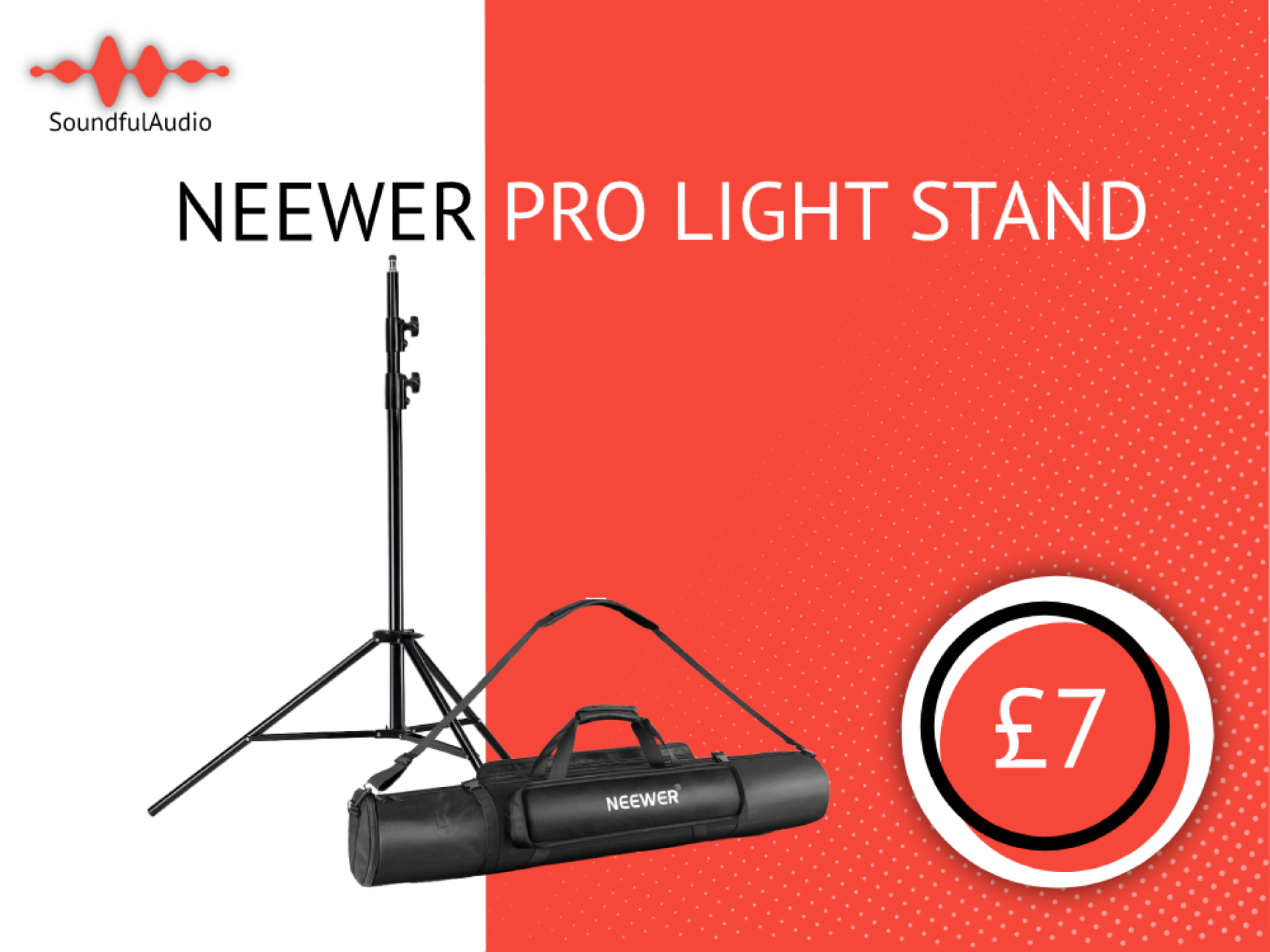 Neewer pro 260cm heavy duty studio light stand