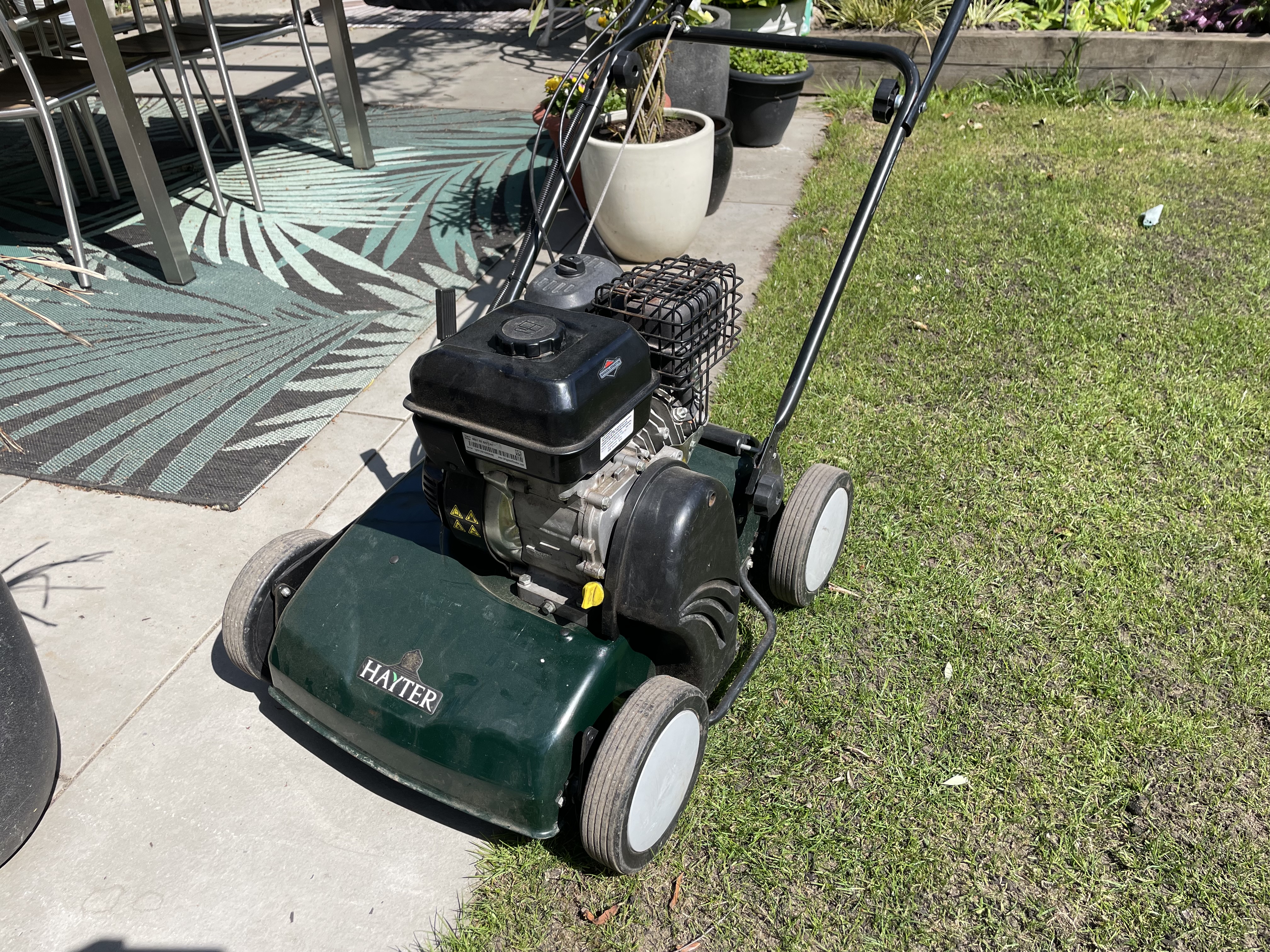 Hayter sp36 professional petrol scarifier