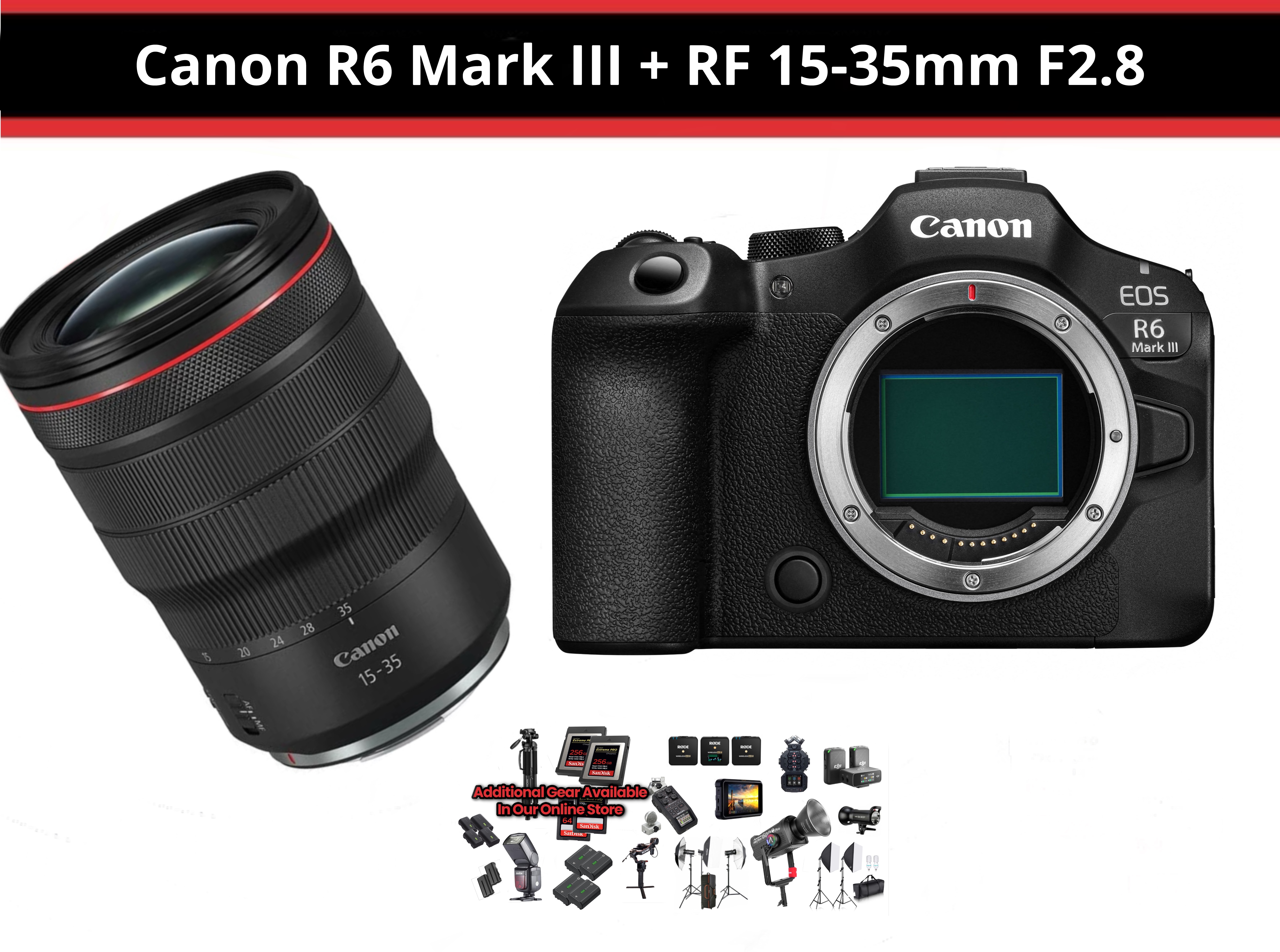 Canon r6 mark iii + rf 15-35mm f2.8 ( canon eos r6 mark iii - canon r6miii )