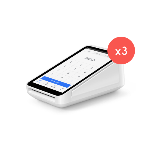 3x square pos payment terminal/card reader