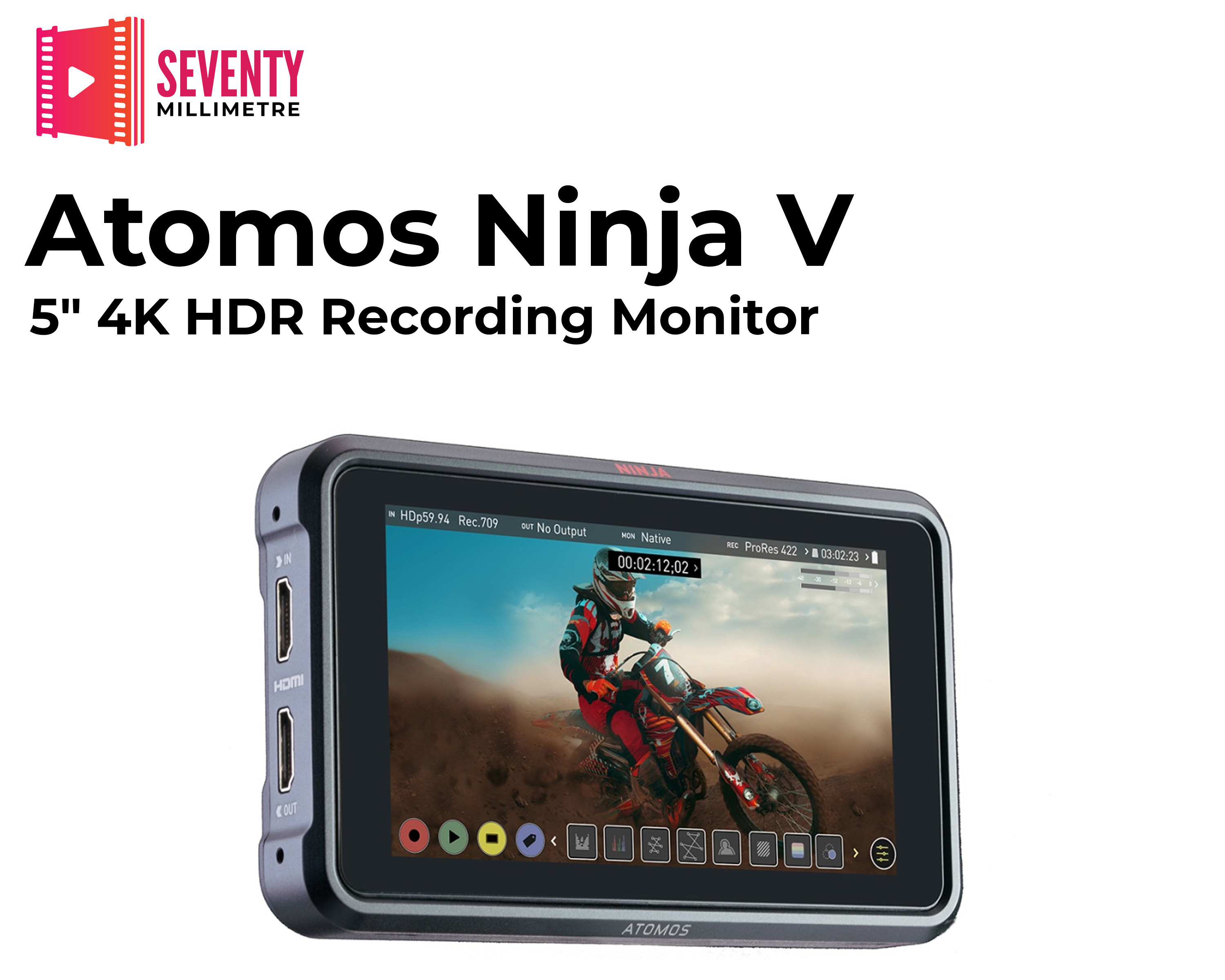 Atomos ninja v 5" 4k hdr recording monitor