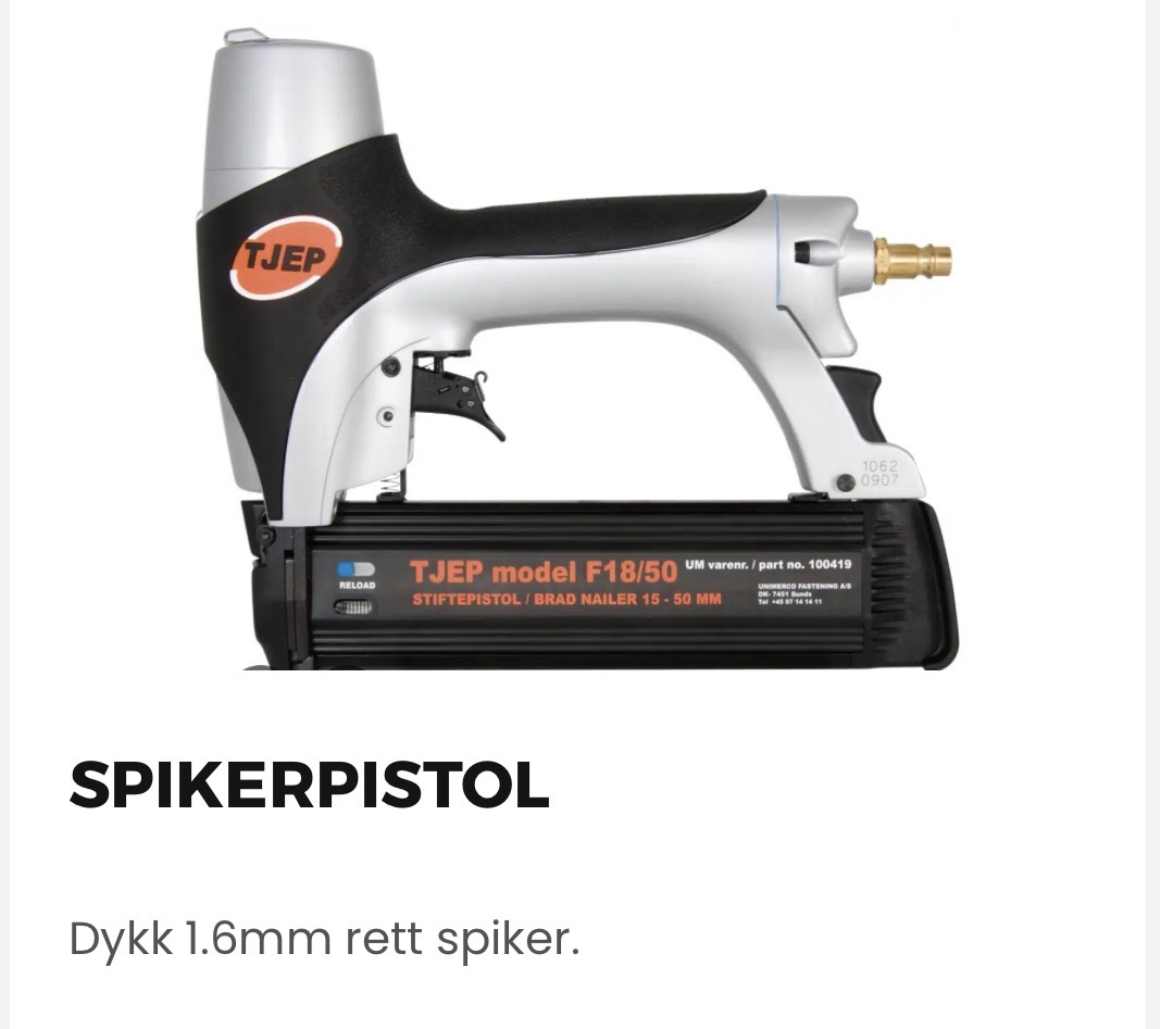 Stor dykkspikerpistol – selvbetjent & superenkelt! 