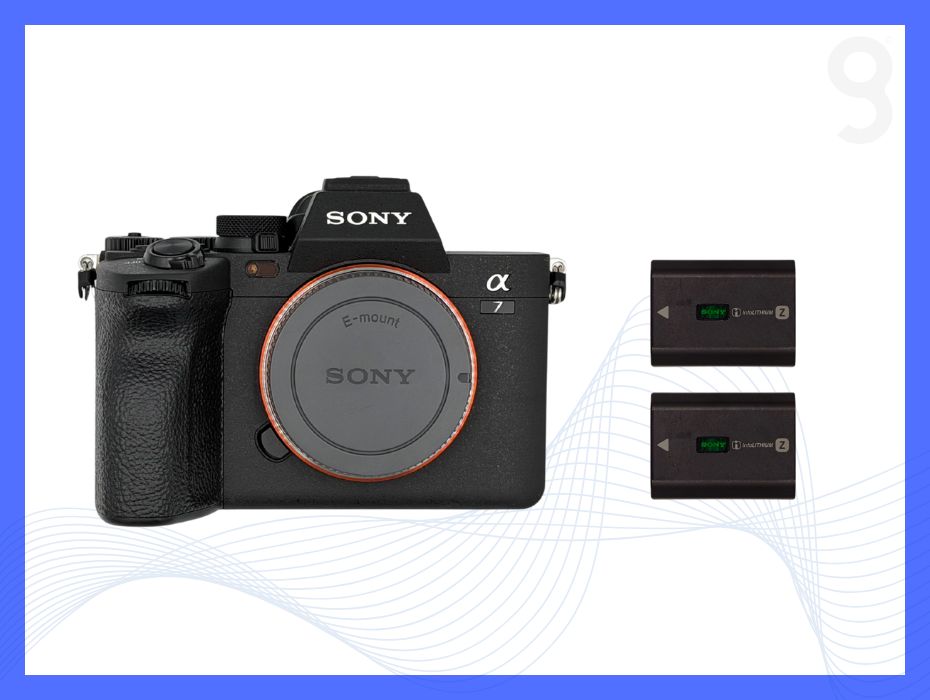 Ultra-simple pack 1 - sony a7 iv full frame camera (body only) + 2 batteries