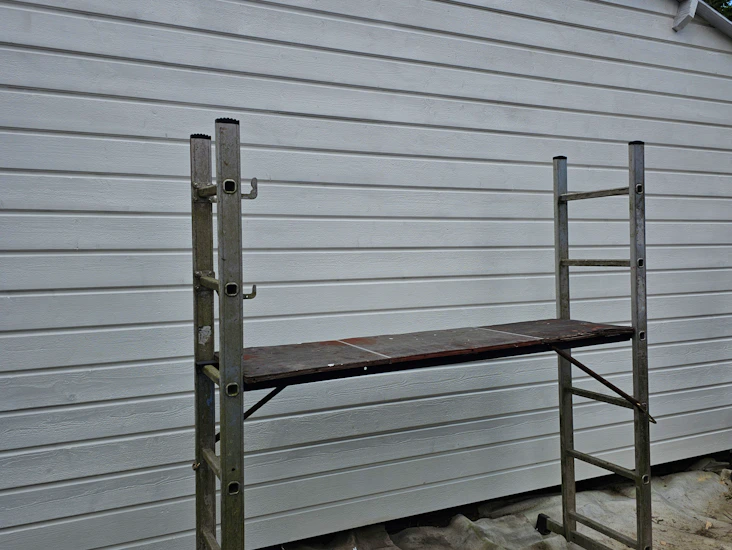 Kombinationsstege med plattform 2x6 steg