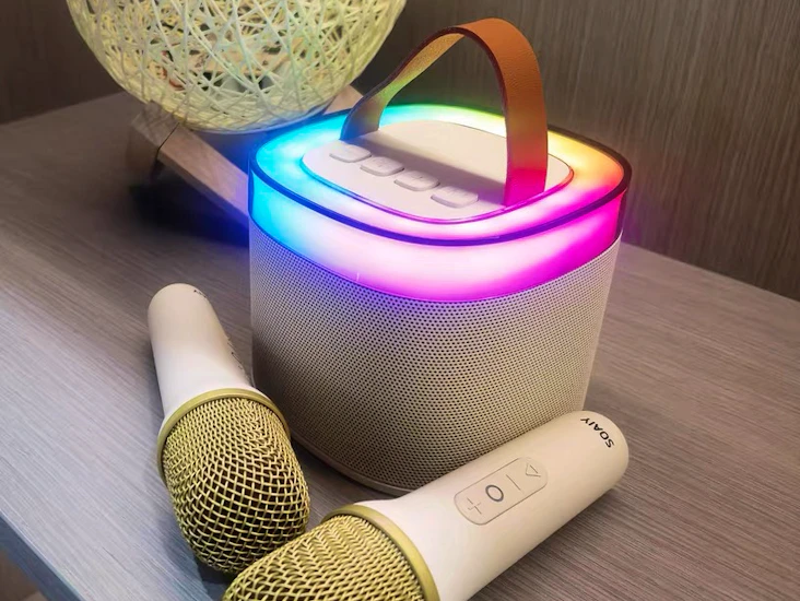 Karaoke maskin + 2st trådlösa mikrofoner!