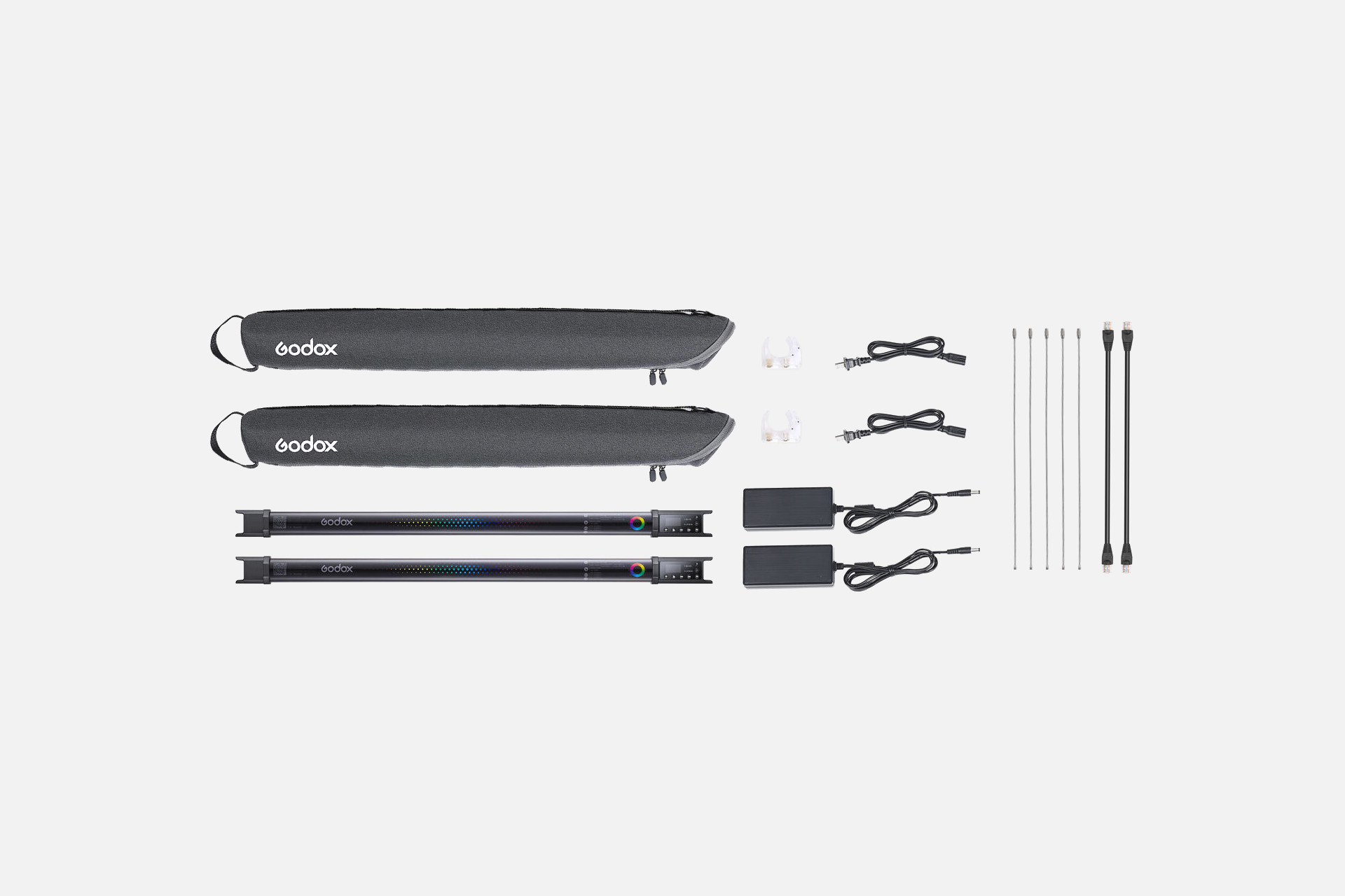 2x godox tl60 led rgb tube light