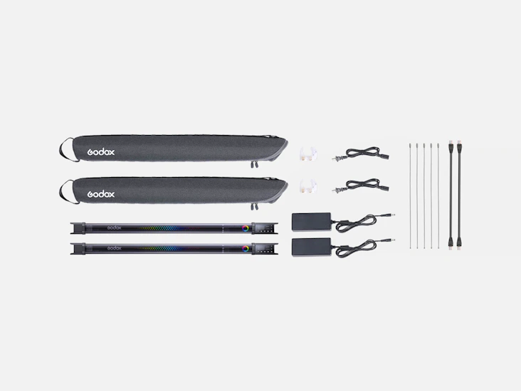 2x godox tl60 led rgb tube light