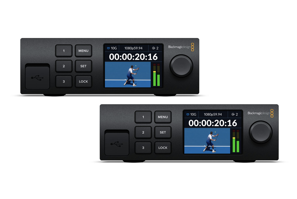 2x blackmagic 2110 ip converter 3x3g + cat6e cable 10gbe
