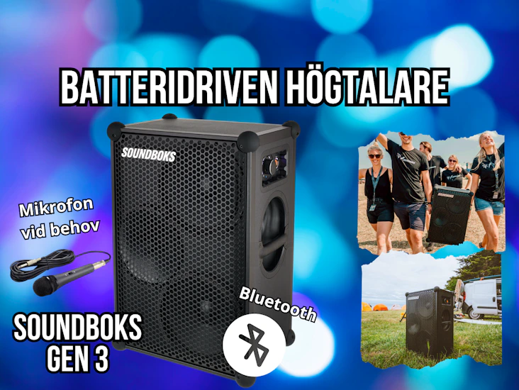Batteridriven högtalare - soundboks 3