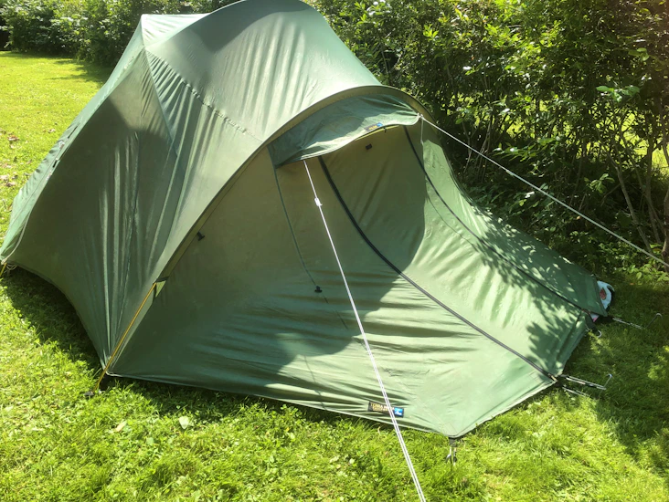 Telt med overtelt for 2-3 personer