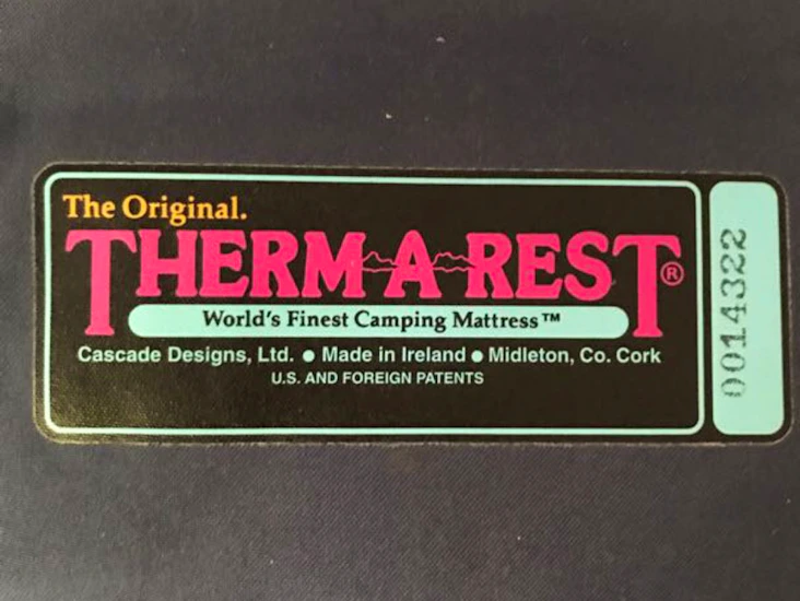 Äldre thermarest liggunderlag