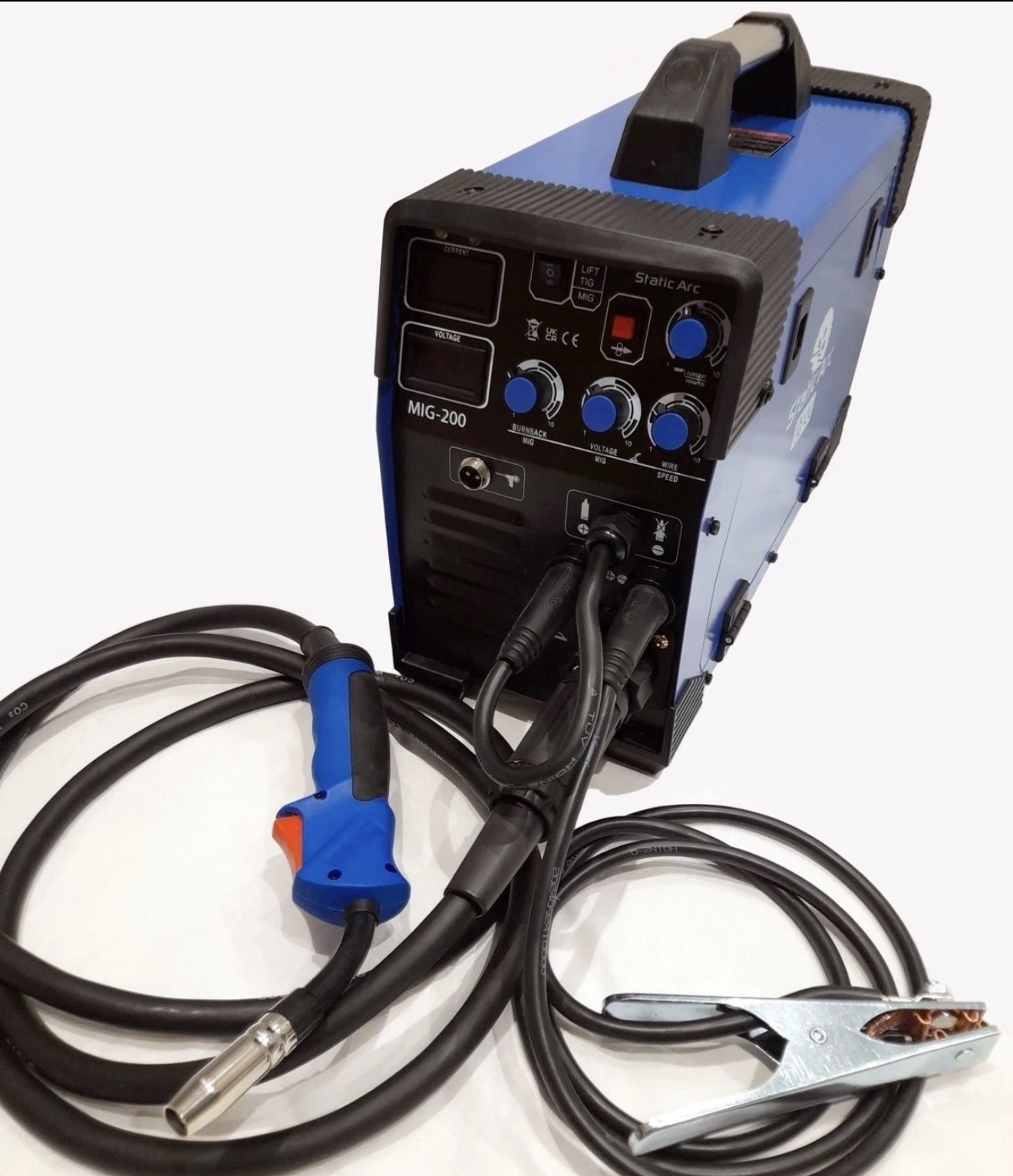 Mig 200 inverter dc welder 4in1 mma arc tig lift gas gasless 