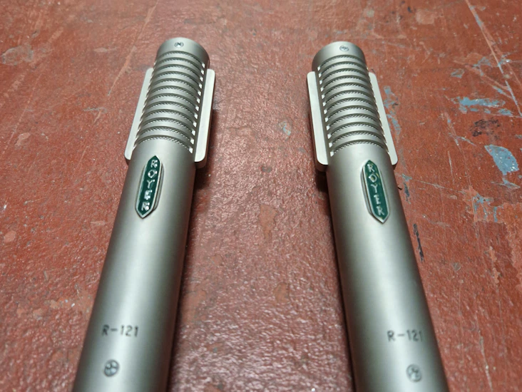 Pair of royer r121 ribbon microphones (matched pair)