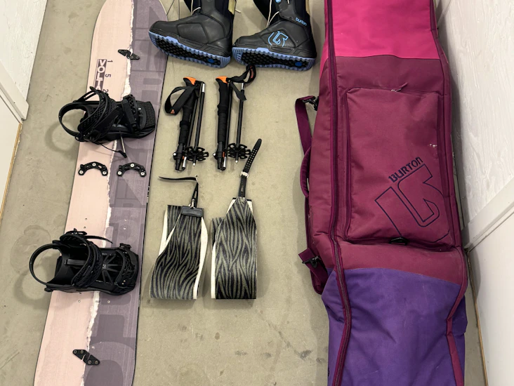 Splitboard/topptur pakke (58-72 kg)