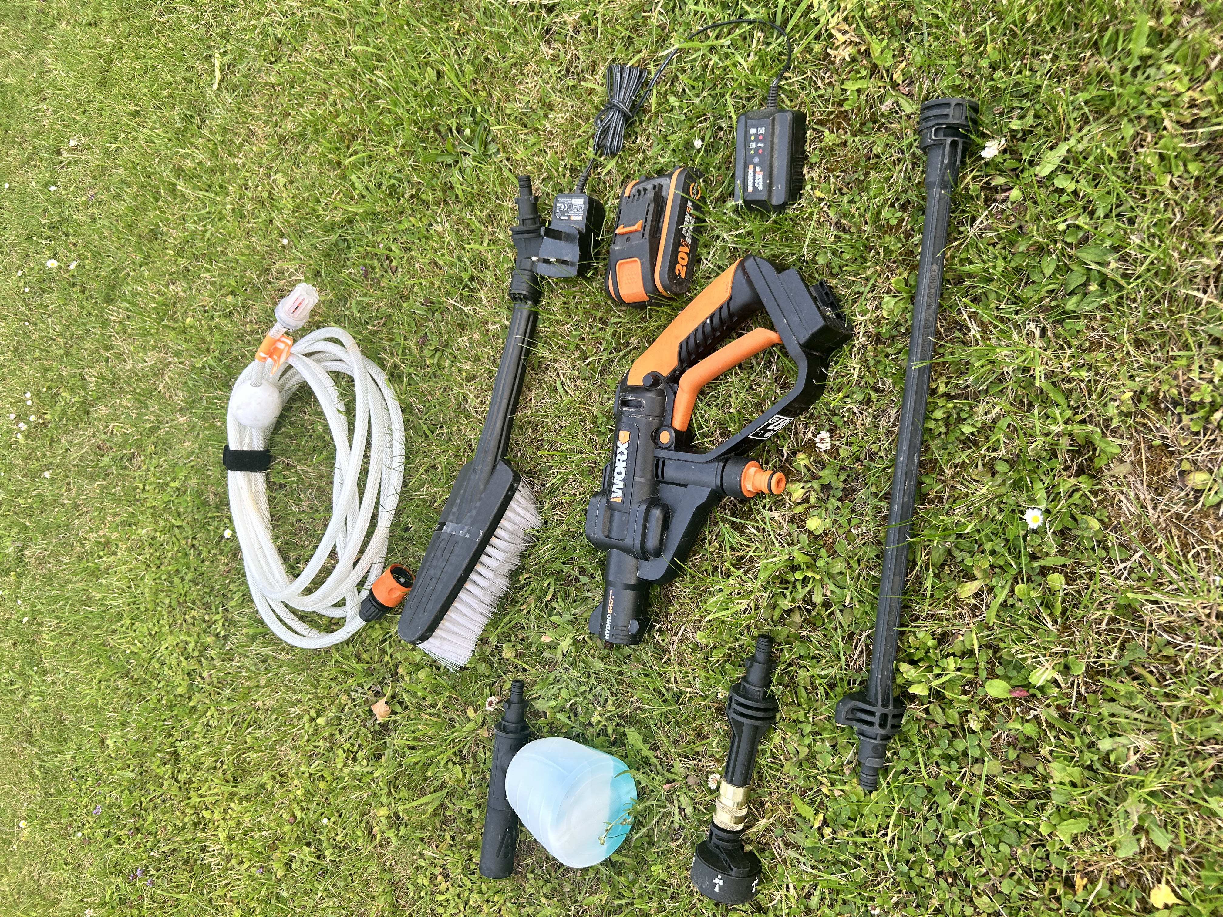 Small cordless power washer (worx 20v)
