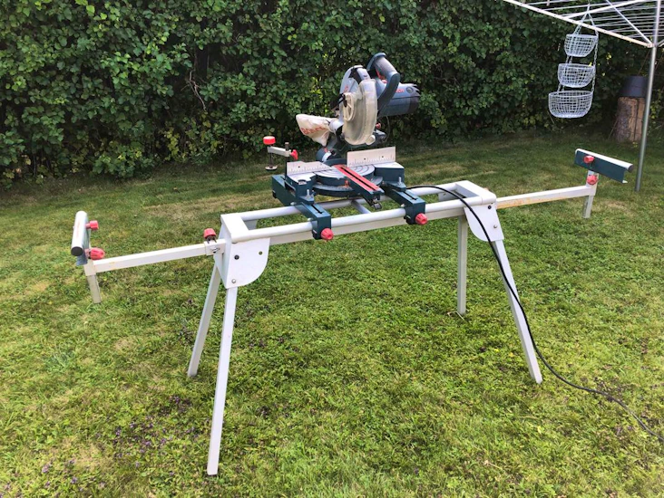 Kap & gersåg med stativ