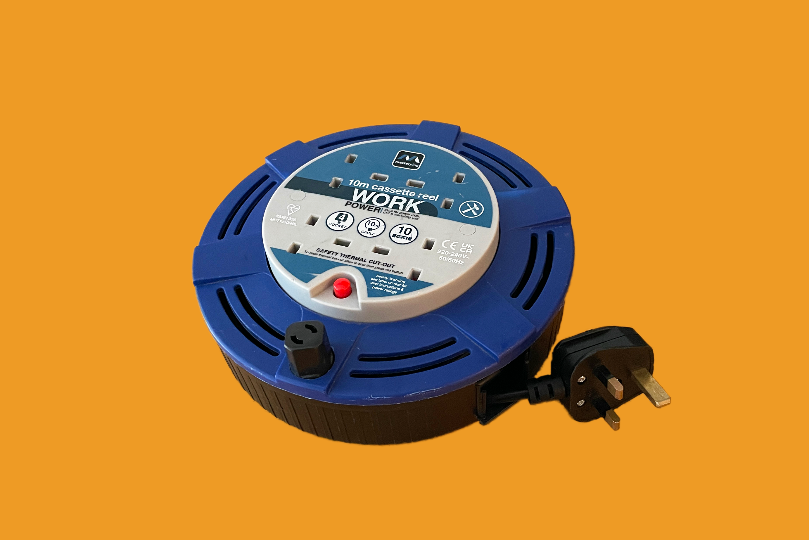 10m extension lead (4 socket)