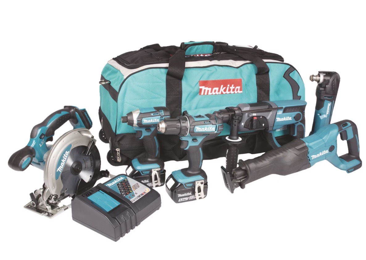 Makita bag kombosett dlx6038t 6-pk 18v 3x5,0ah