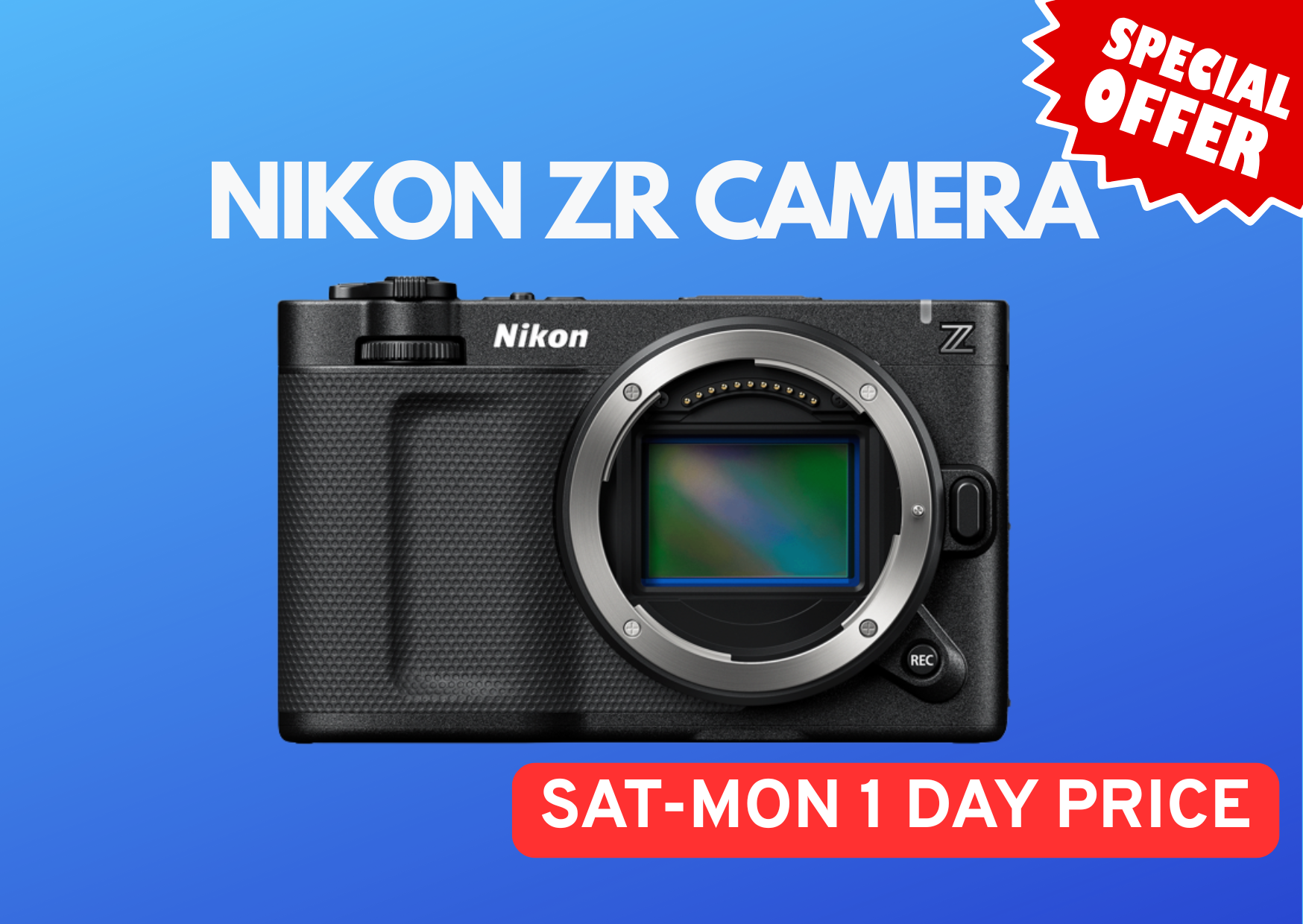 Nikon zr body full frame 6k cinema camera best deal special offer gb