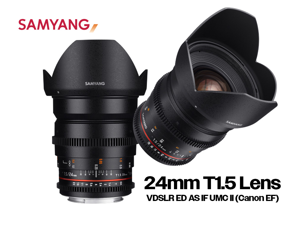 Samyang 24mm t1.5 vdslr ed as if umc ii