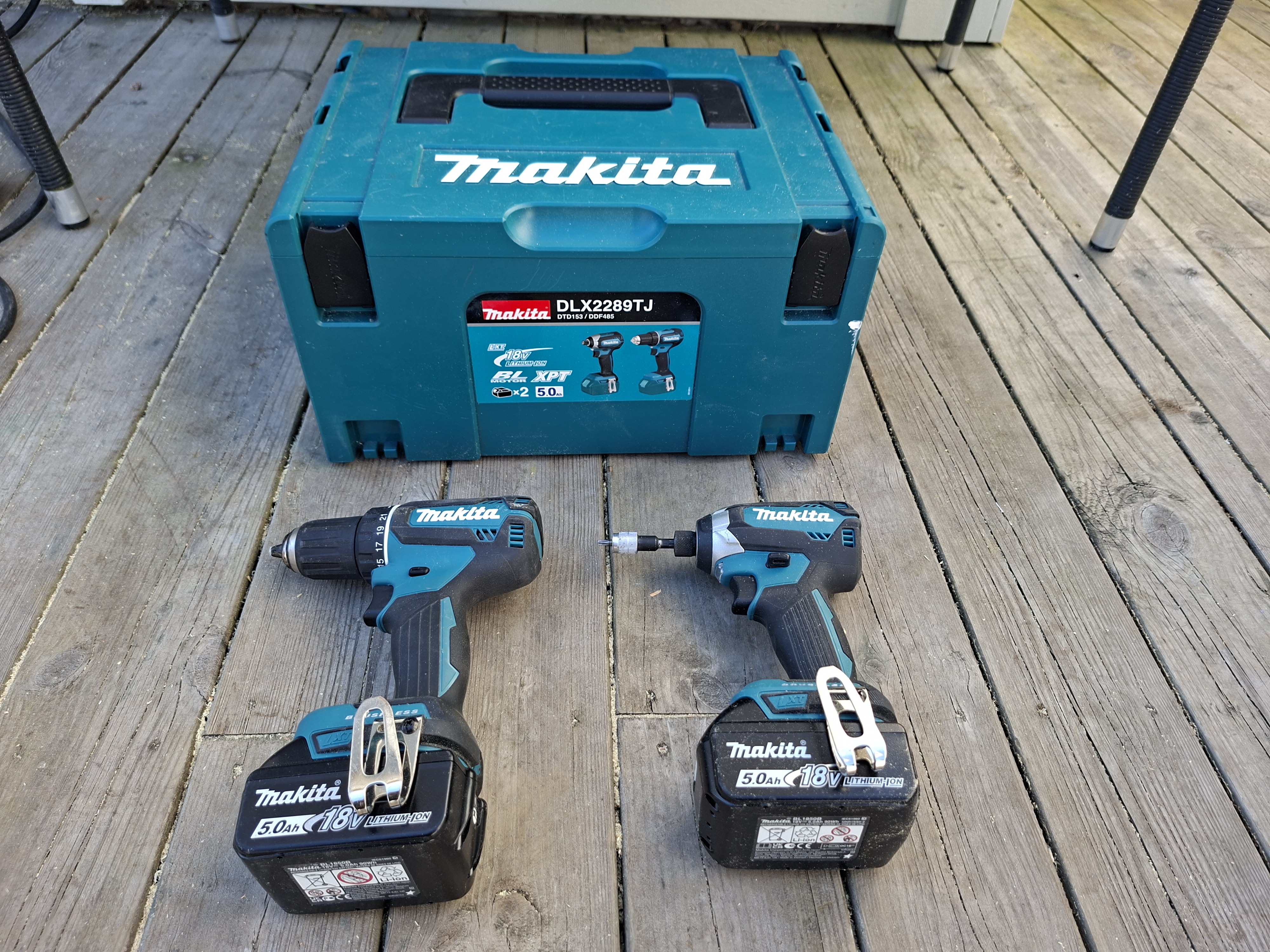 Makita 18v skruvdragare & slagskruvdragare uthyres (2 batterier + laddare)