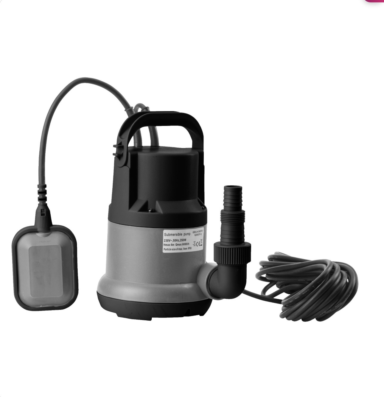 Dränkbar pump 100 l/min 250 w