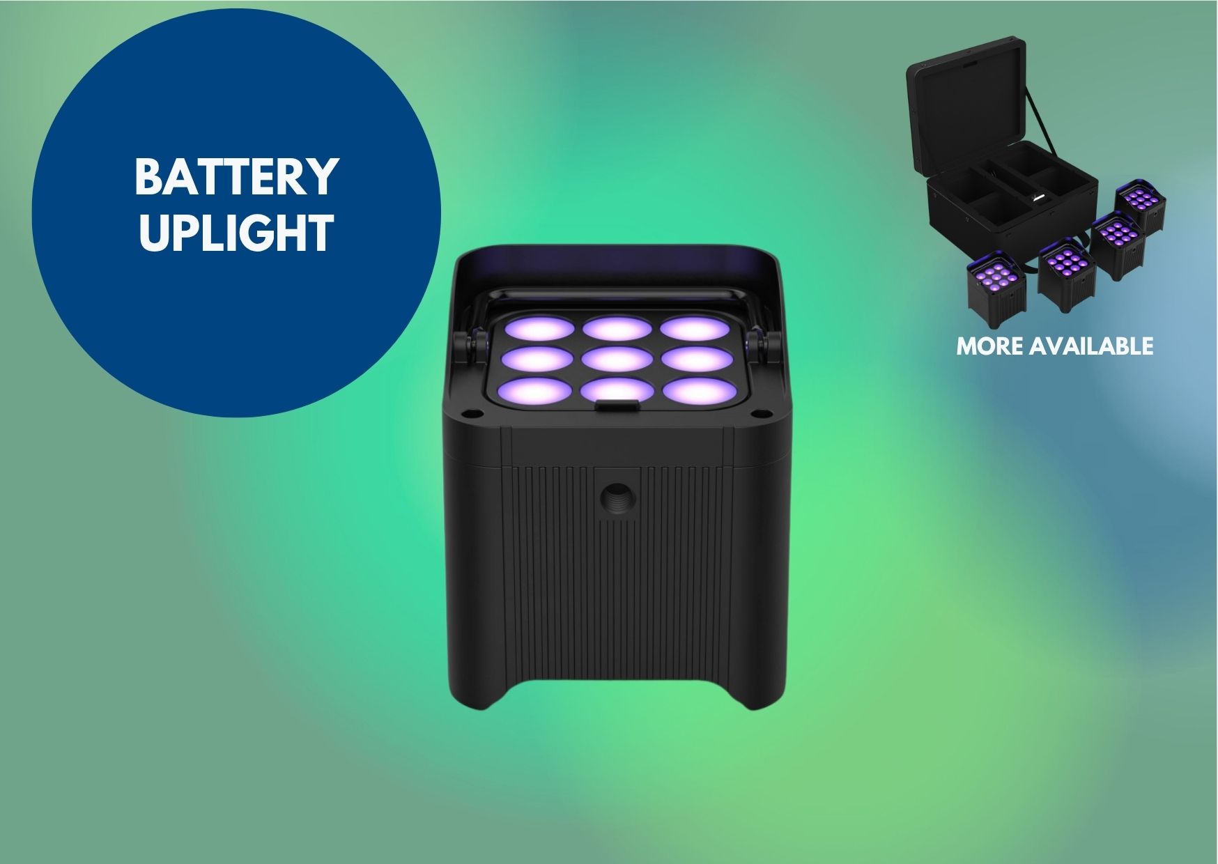 Chauvet dj freedom par h9 ip wireless battery led uplight / battery light 