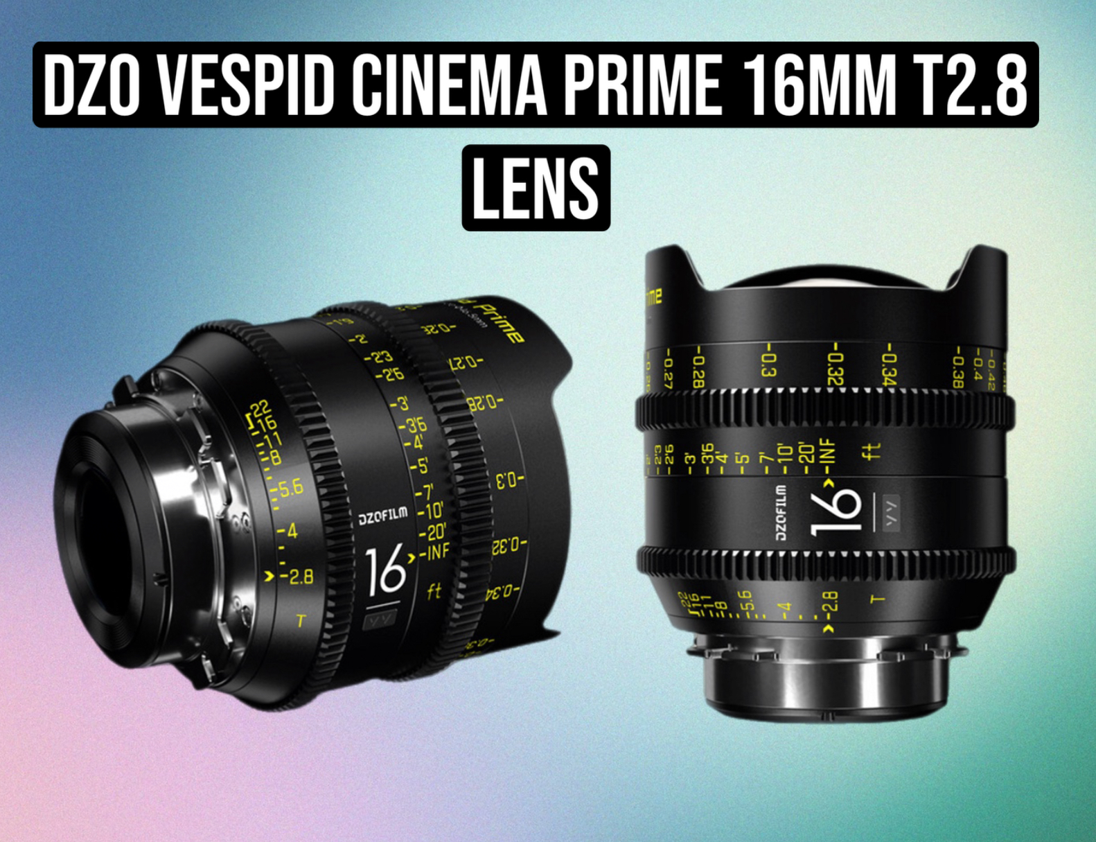 Dzofilm vespid cinema prime 16mm t2.8 lens – pl mount ultra-wide cine lens for bmpcc, red, arri, fx6, fx3