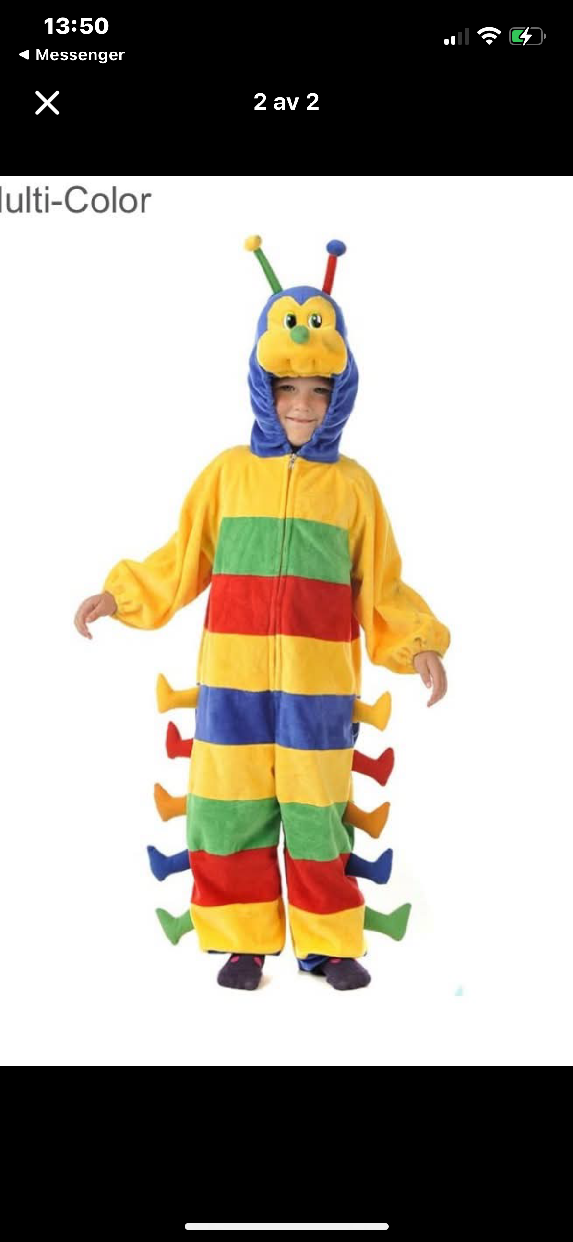 Tusenfoting/larvdräkt 