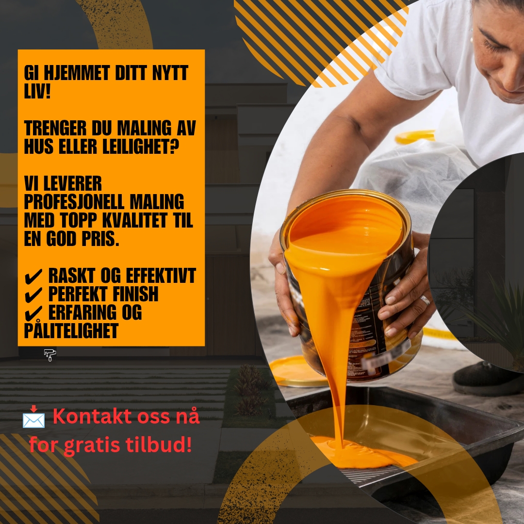 Profesjonell maling av hus og leiligheter