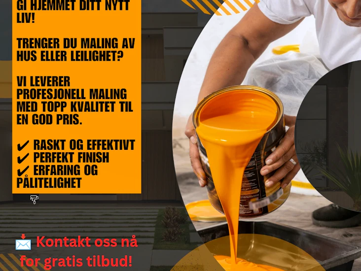 Profesjonell maling av hus og leiligheter