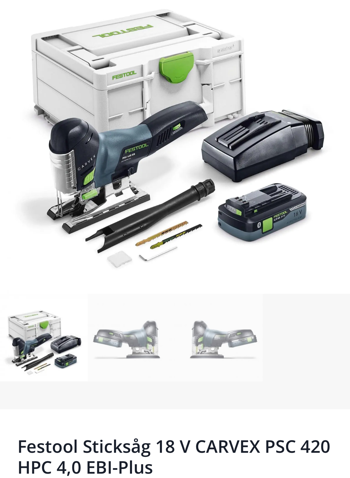 Sticksåg festool 18v carvex psc 420