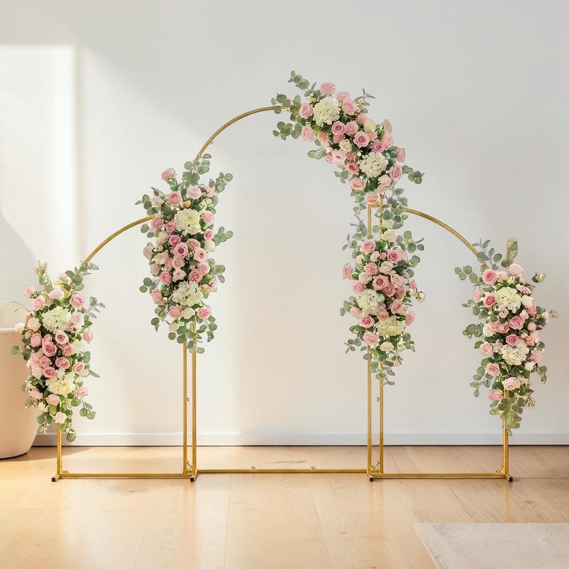 Bågeställ för bakgrund, bröllopsblombågsställ, ballongbågeställ, fest, event