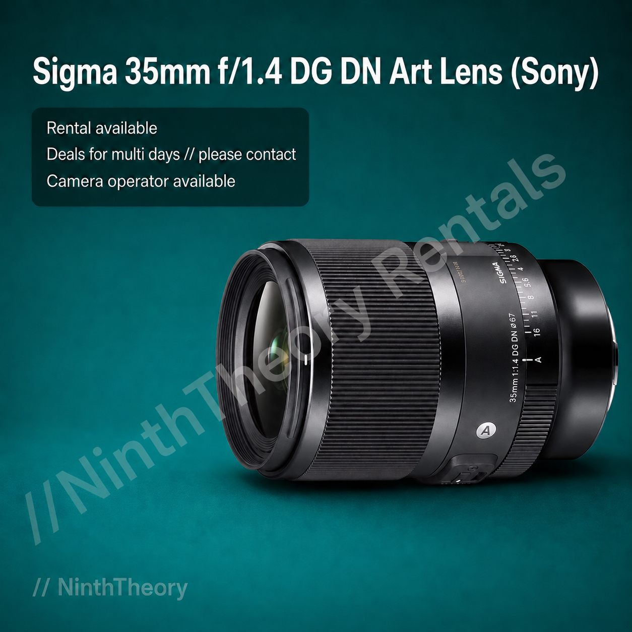 Sigma 35mm f/1.4 dg dn art lens (sony)