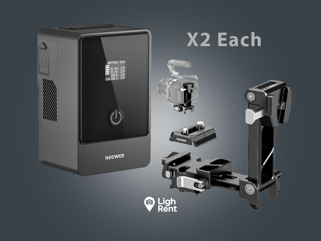 V-mount power + rigging set, 2 of each item