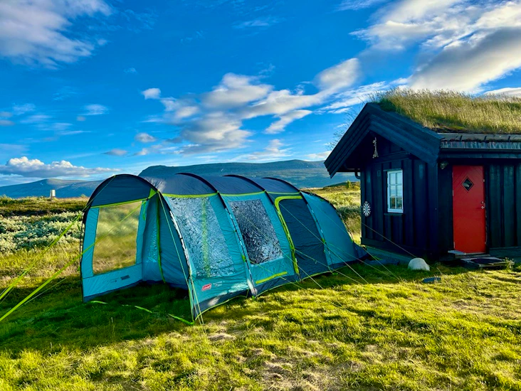 Stort coleman campingtelt