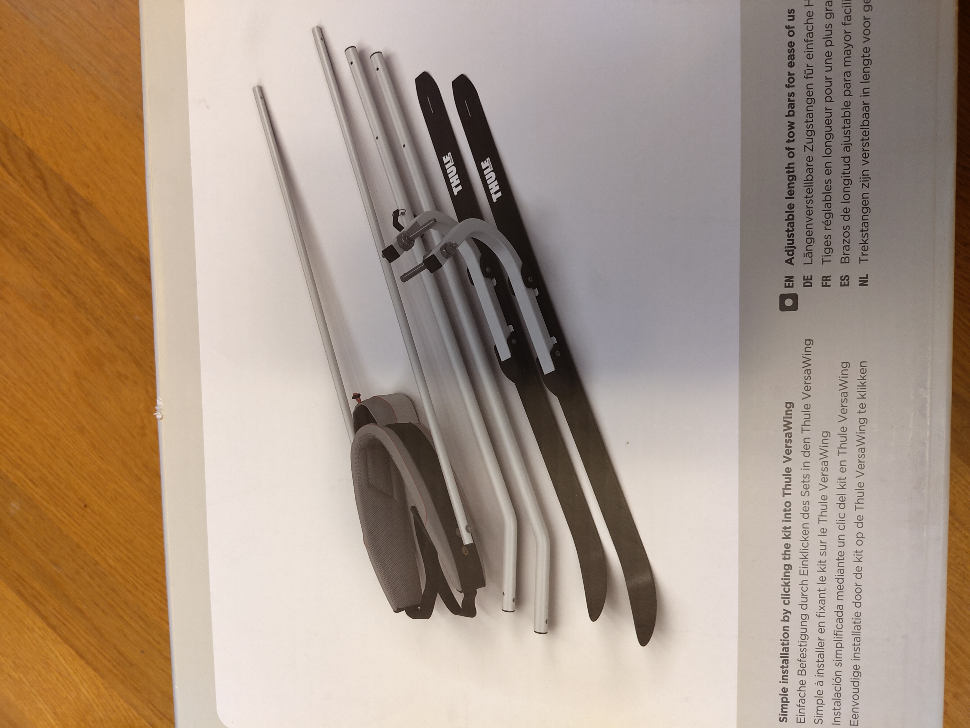 Skidkit - thule chariot cross-country skiing kit 